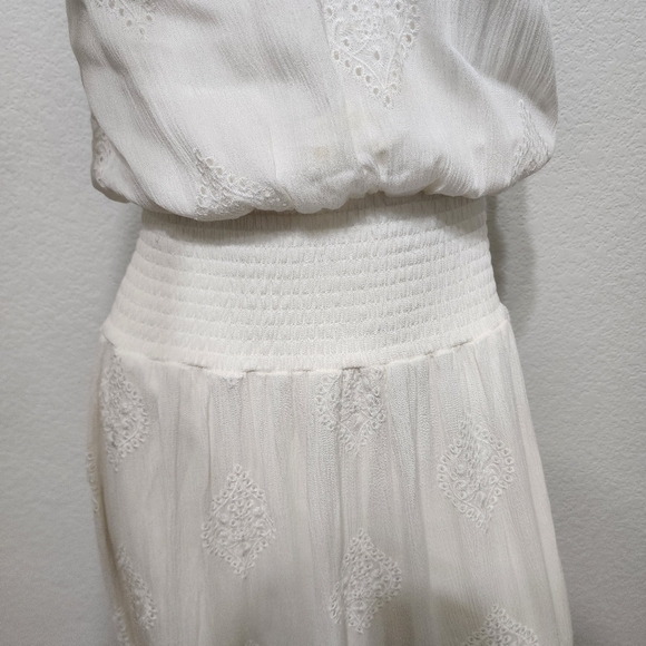 Lovestitch Gauze Cream Boho Coastal Cowgirl Maxi Dress Size S - Picture 10 of 14